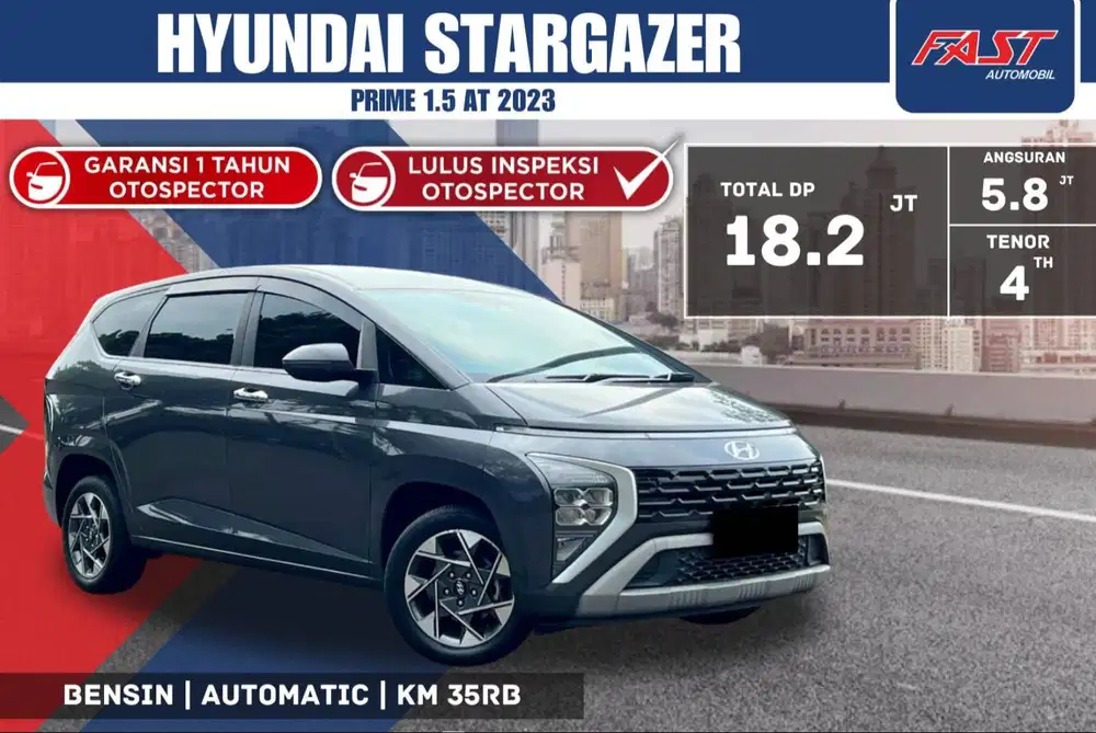 HYUNDAI STARGAZER PRIME 2023 1.5 AT LOW KM.35RB & PAJAK PANJANG#F1ST