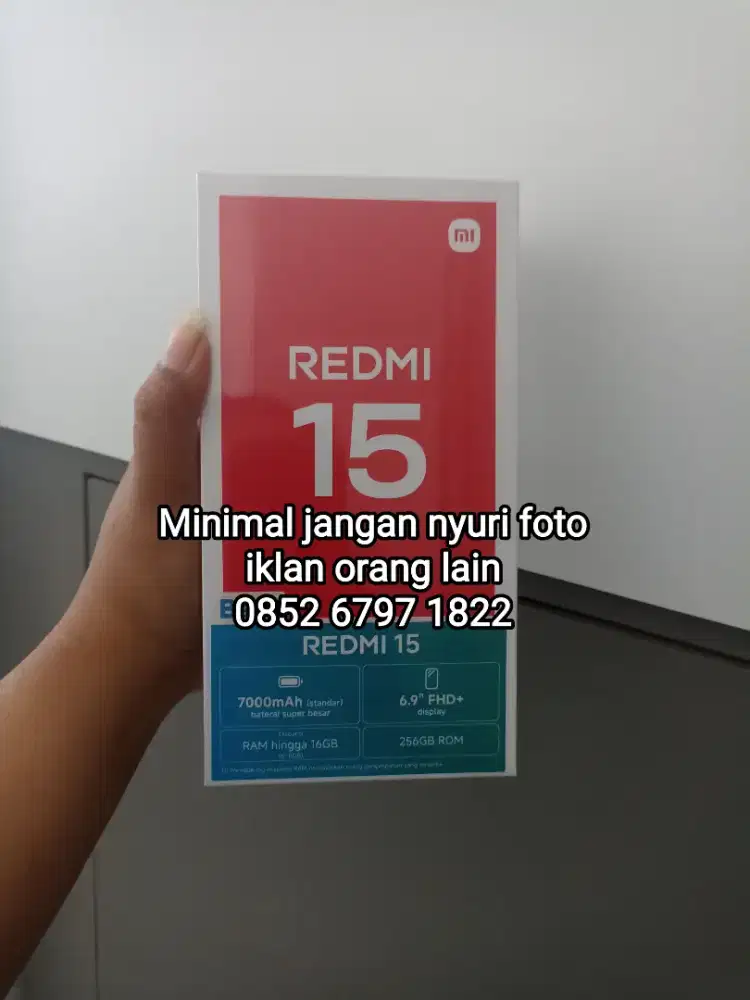 Bnib Xiaomi redmi 15 4G 8/128 resmi indonesia