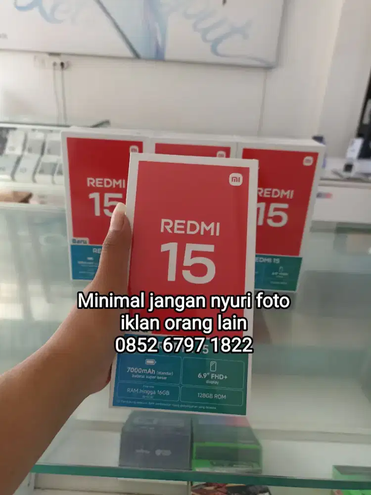 Bnib xiaomi redmi 15 4g 8/256 resmi indonesia