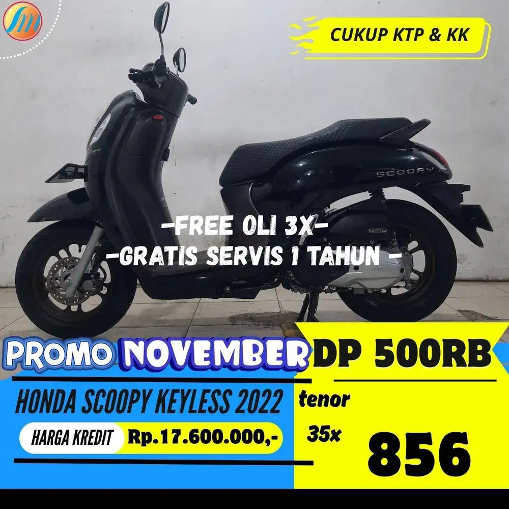 DP CUMA 500RB KREDIT HONDA SCOOPY KEYLESS 2022 ANGSURAN RINGAN