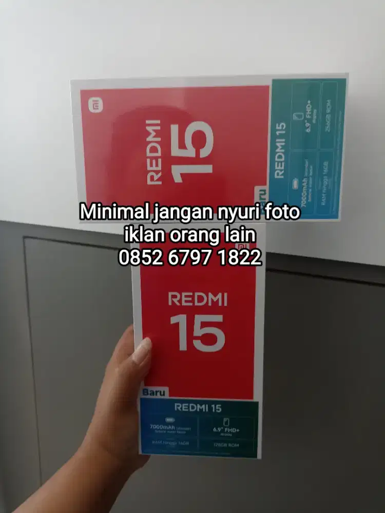Bnib xiaomi redmi 15 4g 8/128 resmi indonesia