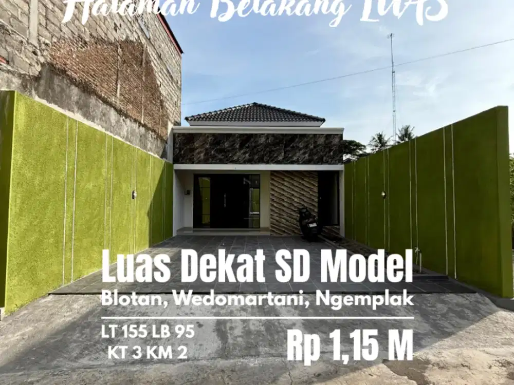 Rumah baru Luas Murah dekat SD Model sleman