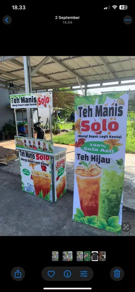 Dijual Booth Es Teh Solo Tinggal Jualan