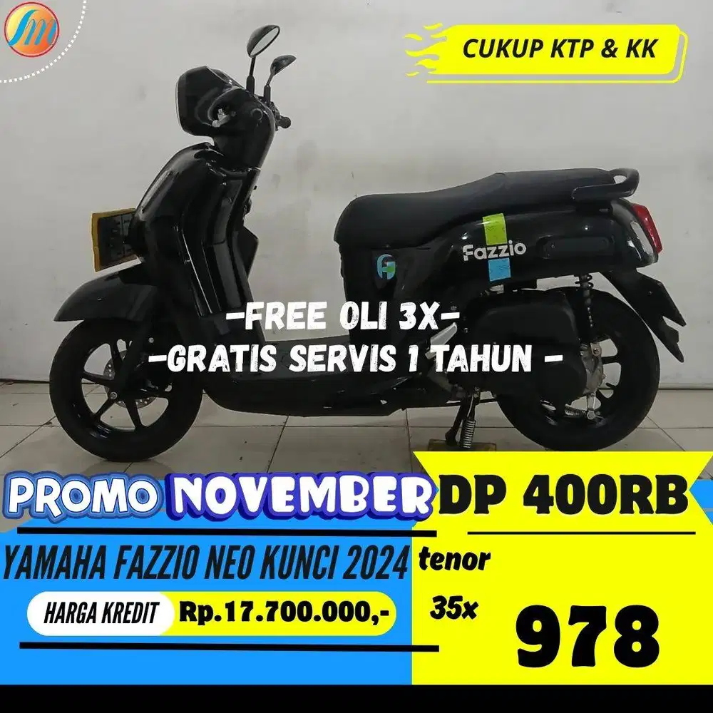 DP CUMA 400RB YAMAHA FAZZIO NEO KUNCI 2024 ANGSURAN SANGAT RINGAN