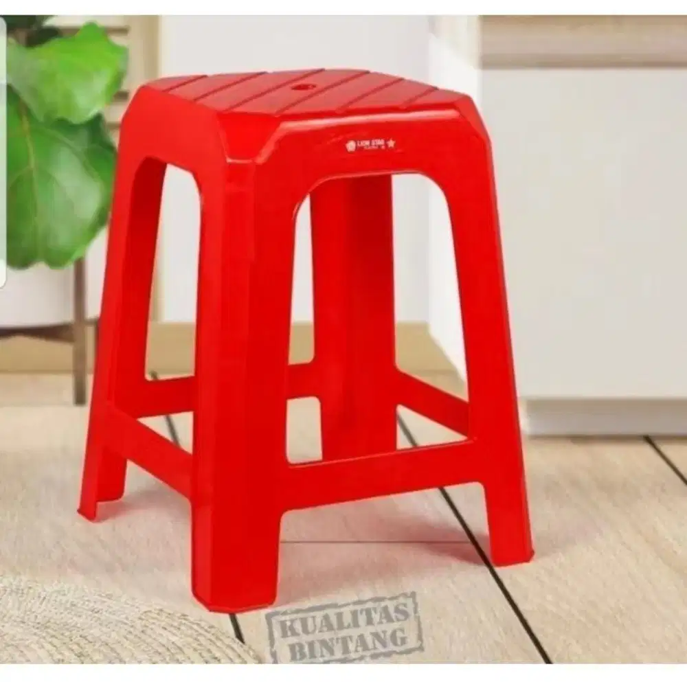 Bangku Tinggi Lion Star - Merah