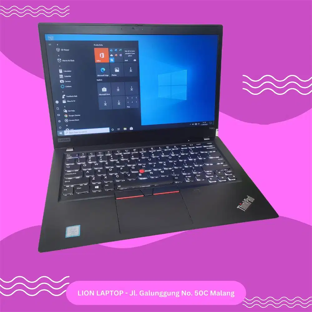 RAM 16GB SSD 512GB Core i5 Slim Lenovo Thinkpad T490s [25|11]