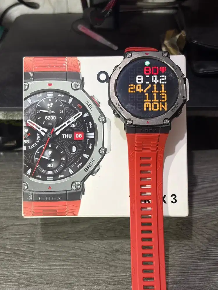 Amazfit t-rex 3 lava red