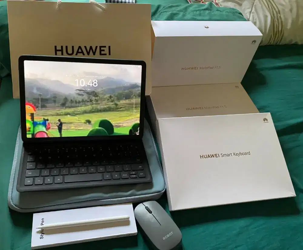 Dijual matepad Huawei 11.5 warna space grey 6+128 GB like new