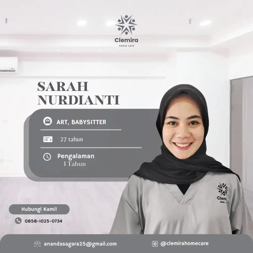 ART dan Babysitter Resmi dan biaya administrasi sangat terjangkau