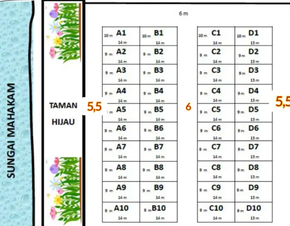 Dijual Tanah Kavling Siap Bangun, Daerah Tenggarong. Kalimantan Timur.
