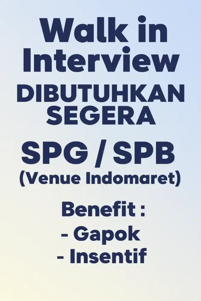 Info Loker Terbaru Medan