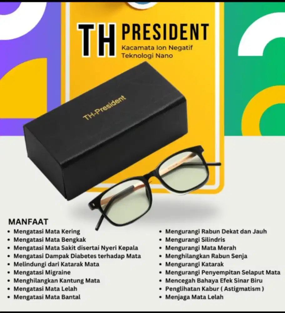 KACA MATA TERAPI ANTI PECAH,PATAH LENTUR MENGANDUNG SCALAR ENEEGY