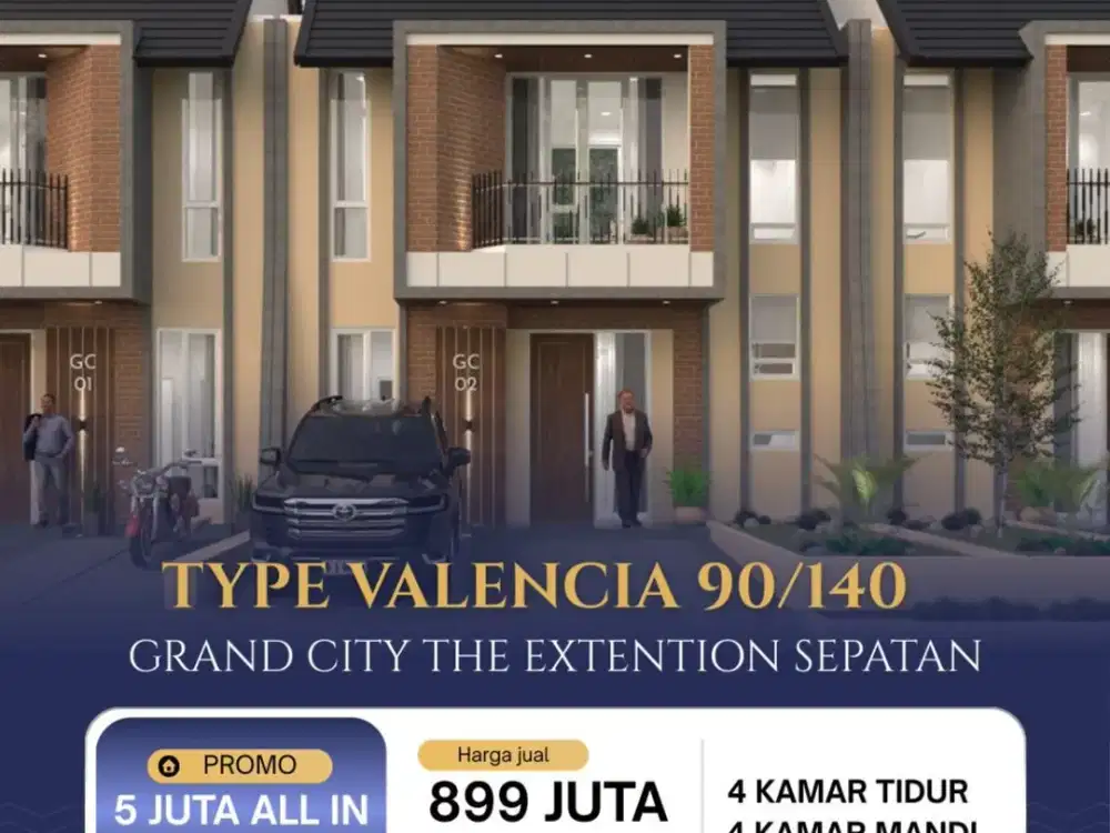rumah di jalur boulevard 2 lantai ukuran luas tanpa dp harga termurah deket bandara
