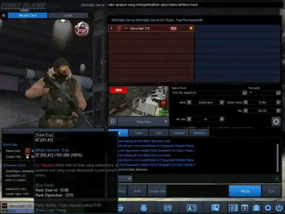Jual Akun Point Blank