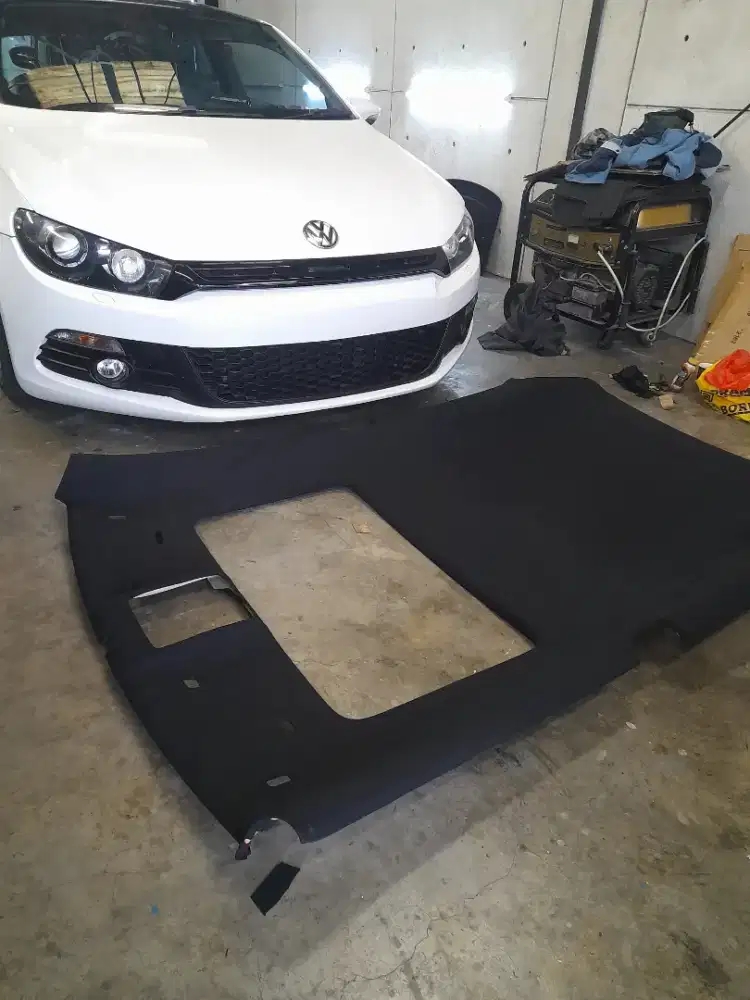 Lapis plafon bahan suede dan bludru ori