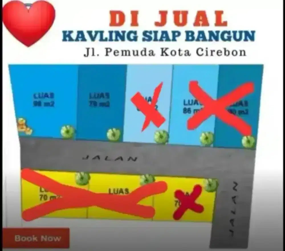 DIJUAL CEPAT TANAH KAVLING EXCLUSIVE JL.PEMUDA KOTA CIREBON.