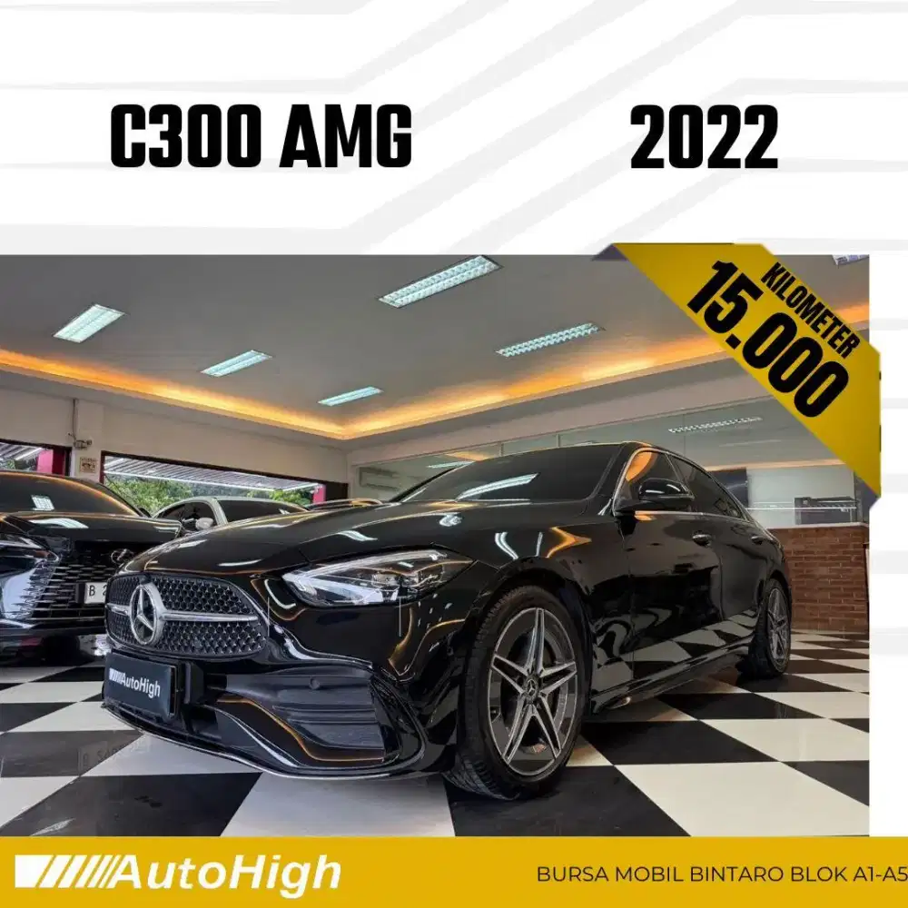 DP10% [Km15.000] C300 AMG 2022 Black Reg 2024 #AUTOHIGH