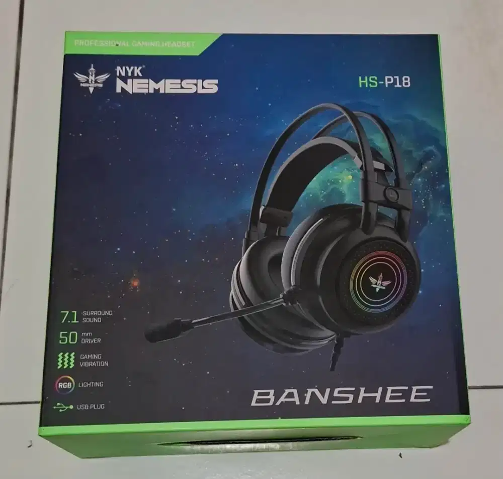 Headset GAMING NYK Rgb 7.1 surrounds