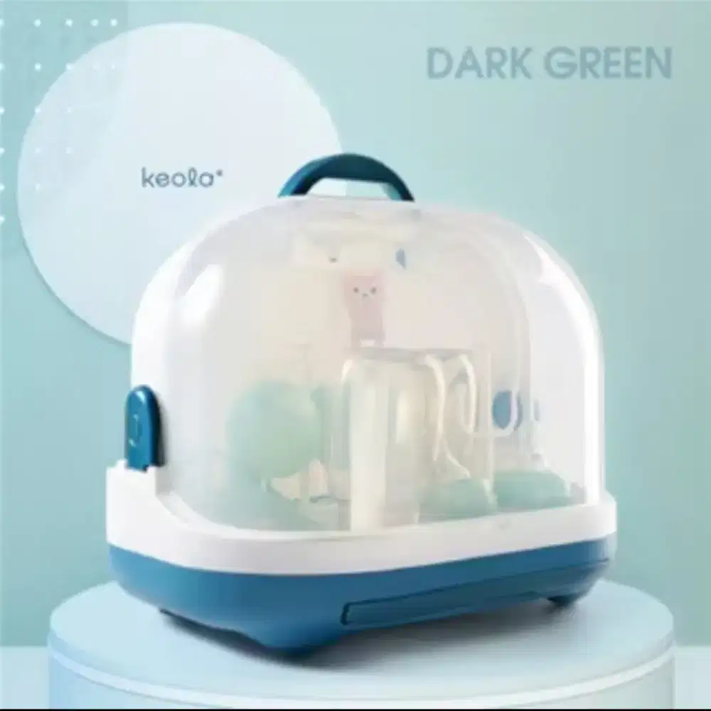 Rak pengering botol susu Keola Dark Green (Preloved)