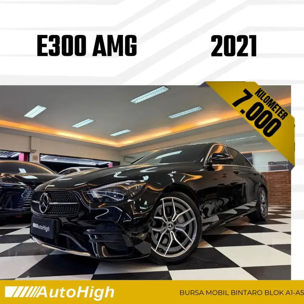 DP10% [Km7.000] E300 AMG 2021 Black Reg 2023 #AUTOHIGH