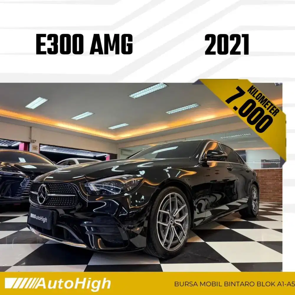 DP10% [Km7.000] E300 AMG 2021 Black Reg 2023 #AUTOHIGH