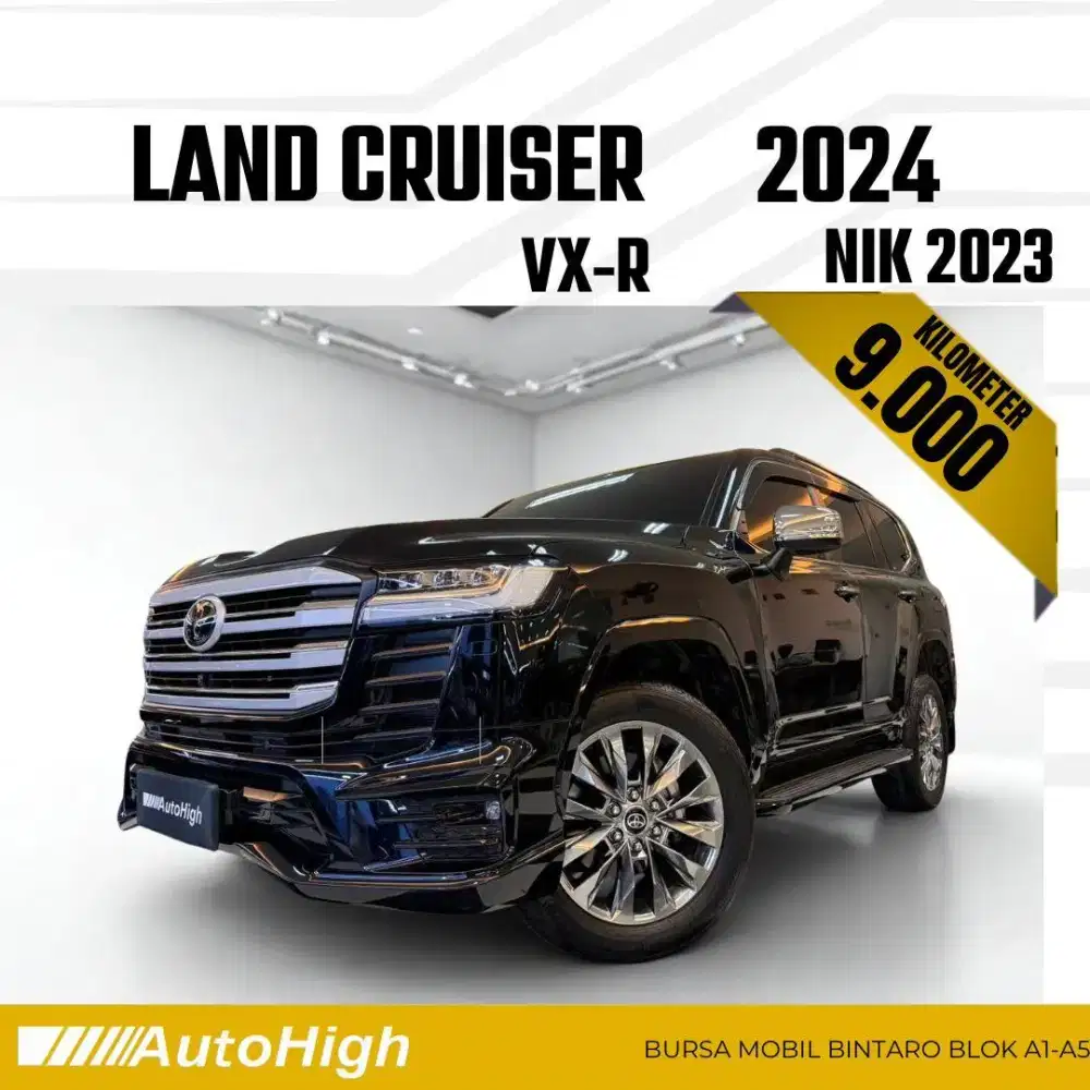 DP10% [Km9.000] Land Cruiser VXR 2023 Black Reg 2024 #AUTOHIGH
