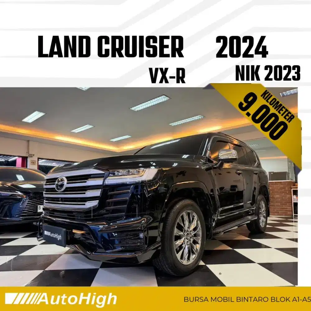 DP10% [Km9.000] Land Cruiser VXR 2023 Black / GR Reg 2022 #AUTOHIGH