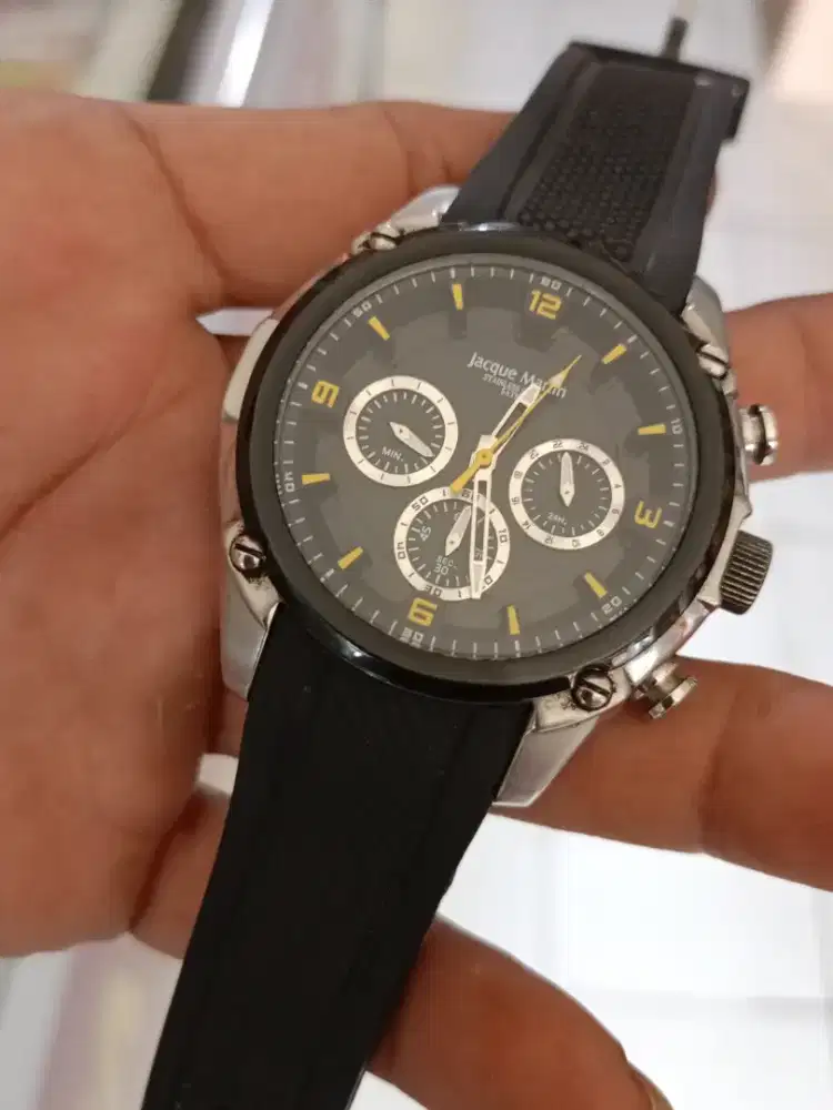 Jam Pria JACQUE MARTIN Chronograph ORIGINAL