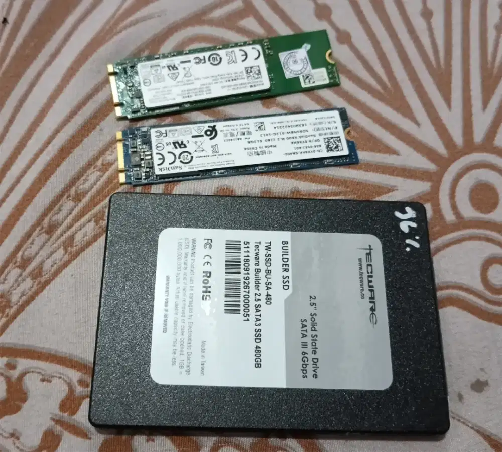 SSD Kotak sata 2,5 512 dan 480