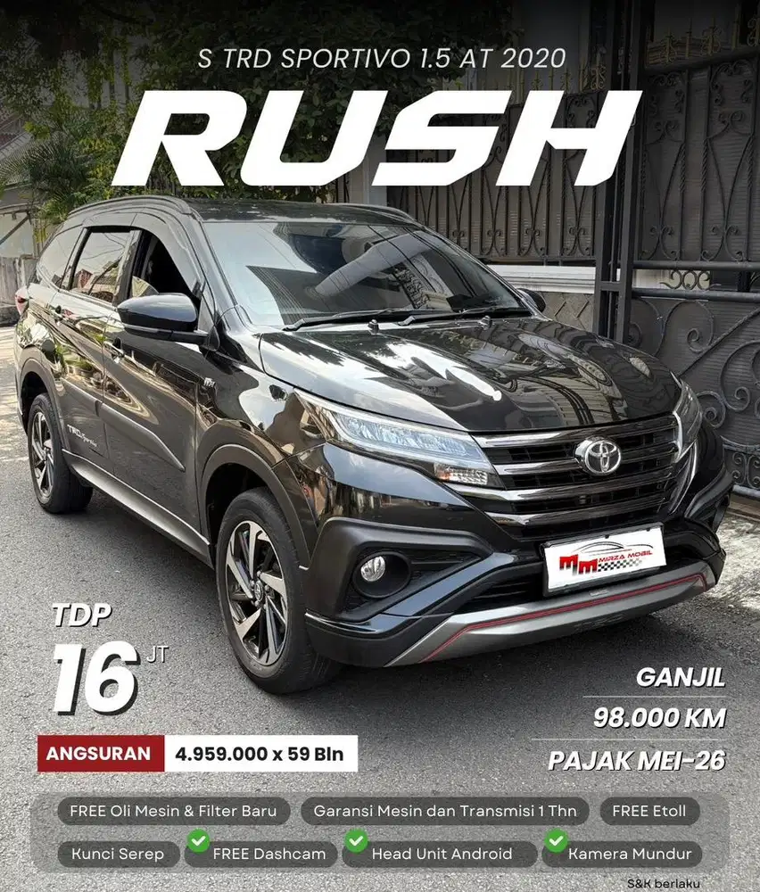 FREE DASHCAM | Toyota New Rush S TRD Sportivo 1.5 AT 2020