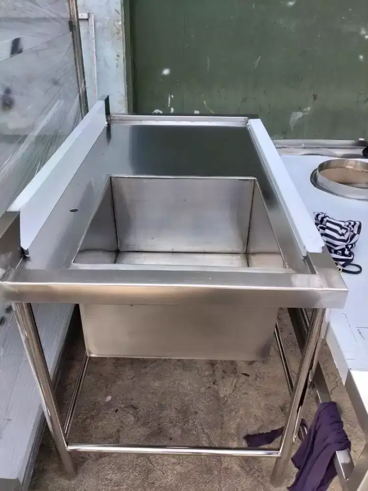 Ready single sink stainless 130*70