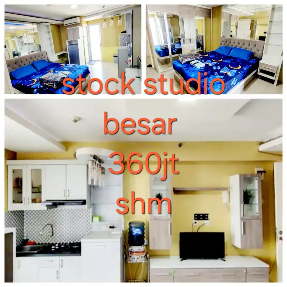 Stock invest di jual apartemen Bassura City type studio besar SHM