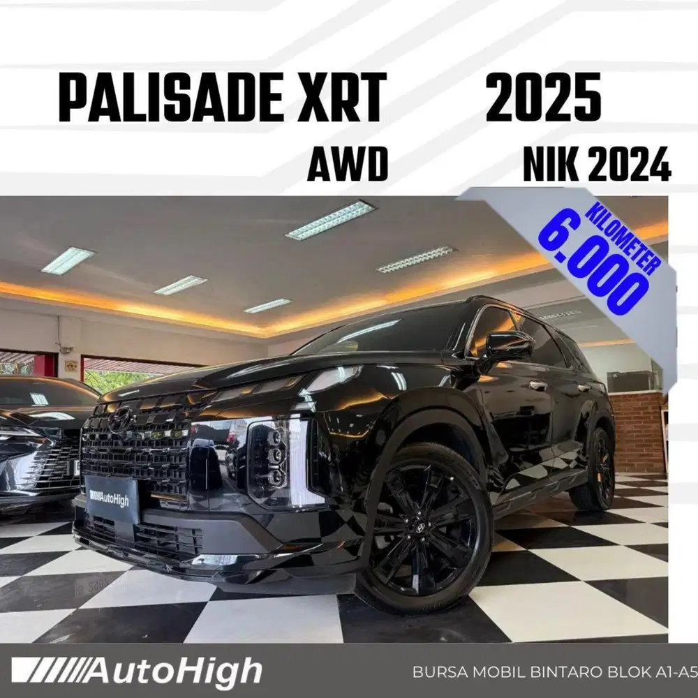 DP10% [Km6.000] Palisade AWD 4X4 XRT 2024 Black Reg 2025 #AUTOHIGH