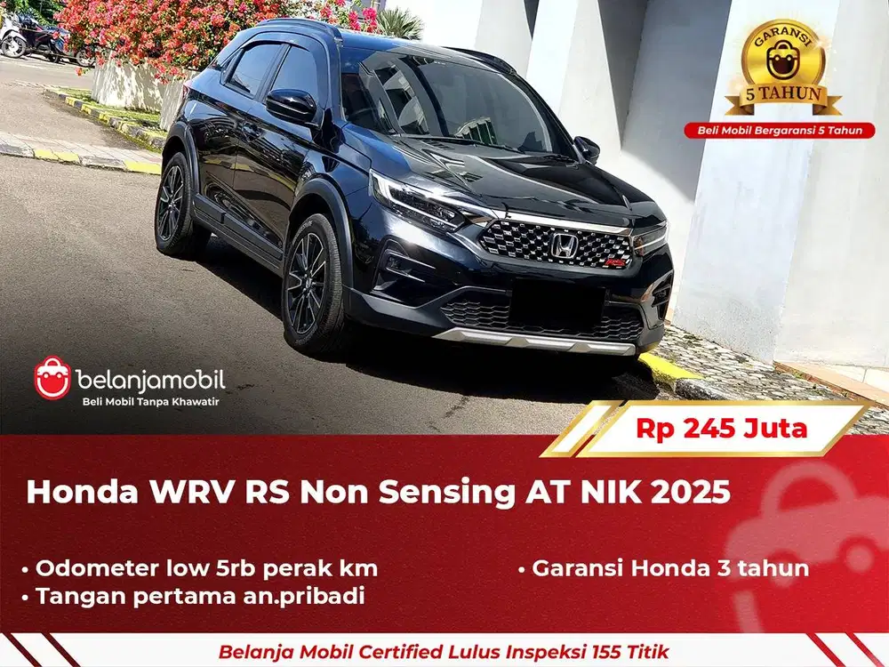 [ GARANSI 5TH ] Honda WRV WR-V WR V RS Non Sensing AT 2025 2024