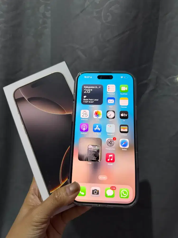 Jual Iphone 16promax 256 ibox mulus fullset