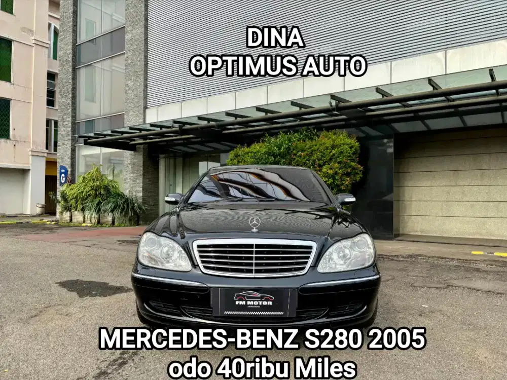 Mercedes-benz S280 2005 Automatic 2.8, Pajak Panjang, Km Low