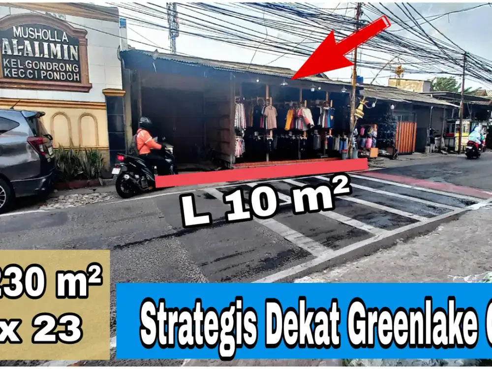 Dijual Kios Plus Rumah Induk Hadap Ke Jalan Raya Kihajar Dewantoro Lt 230m² Shm