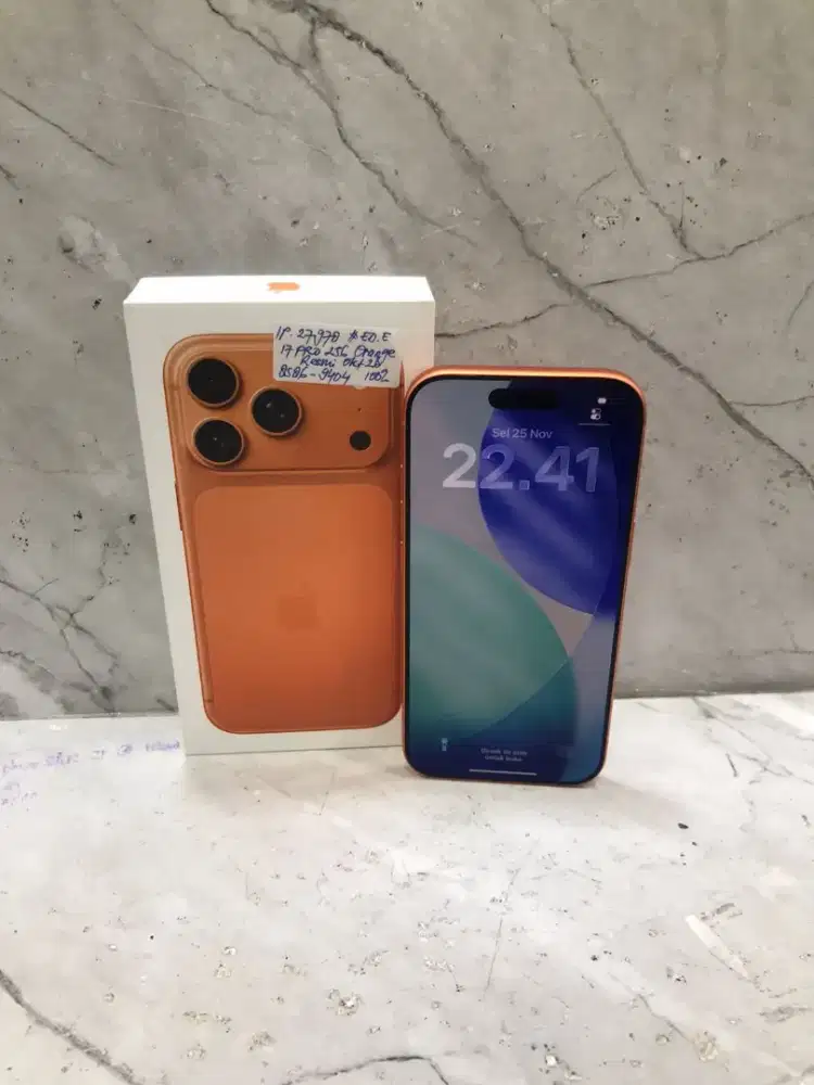iPhone 17 Pro 256gb warna oranye second Like New