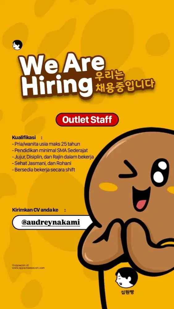 Dicari karyawan untuk rombong roti