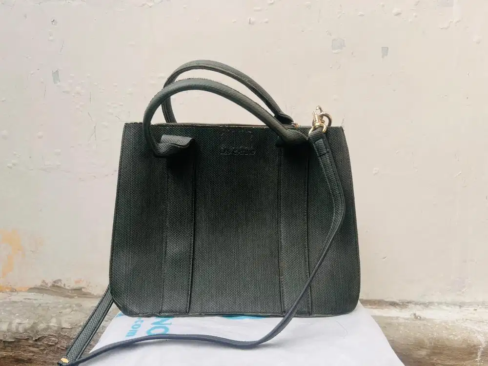 Tas Les Catino Suika Satchel Thyme Green Lacoste