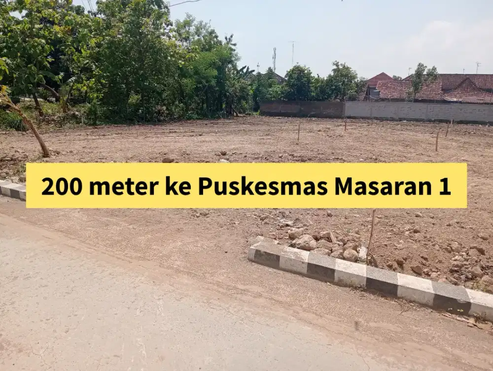 Tanah Masaran dekat jalan Nasional