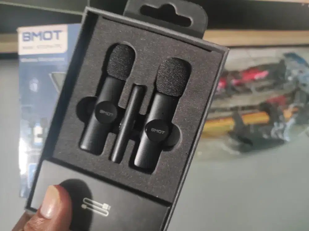 Mic klip on wireless KT11pro dual mic type C untuk Hp android