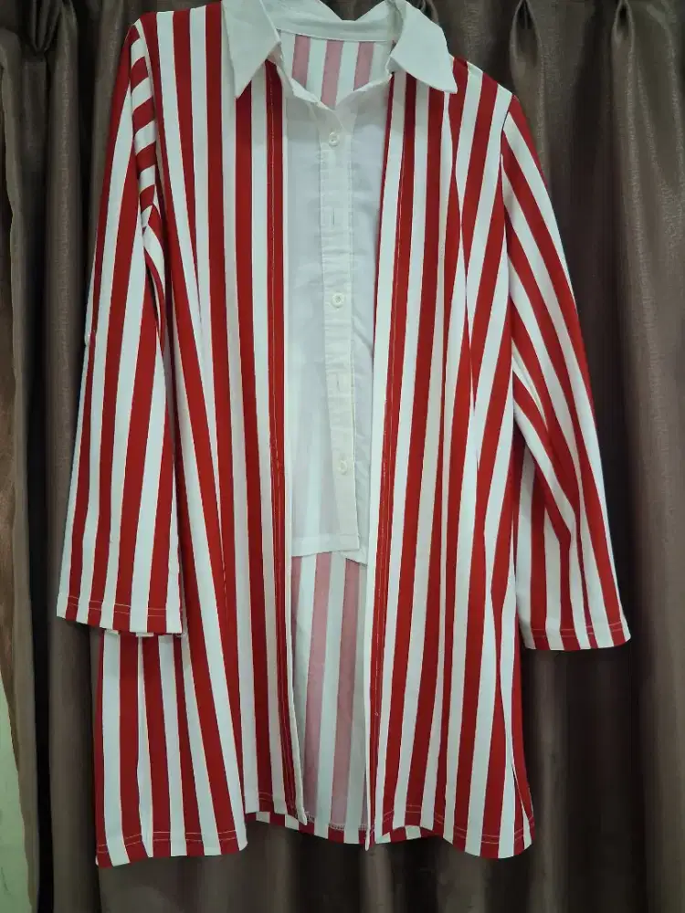 kemeja tunik merah putih - HSC 2025