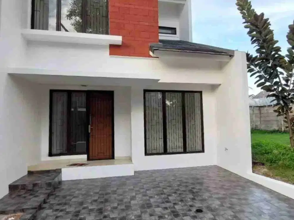 Rumah minimalis siap huni cluster dekat Klub Keluarga Graha Raya
