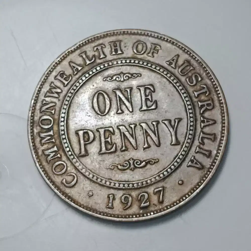 Koin Langka KING GEORGE PENNY INGGRIS AUSTRALIA BESAR 3CM