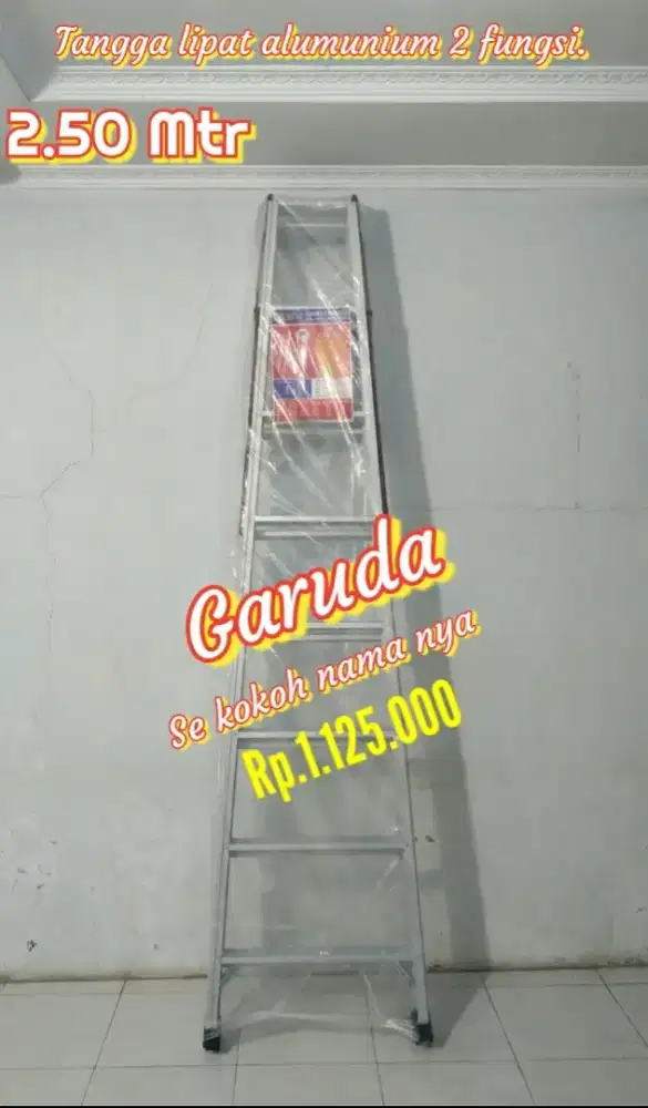 Tangga lipat almunium 2.5 mtr.