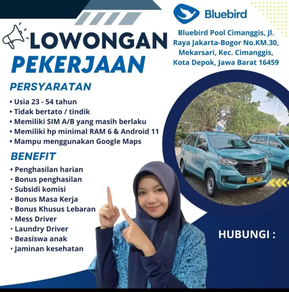 Dicari driver supir pengemudi online