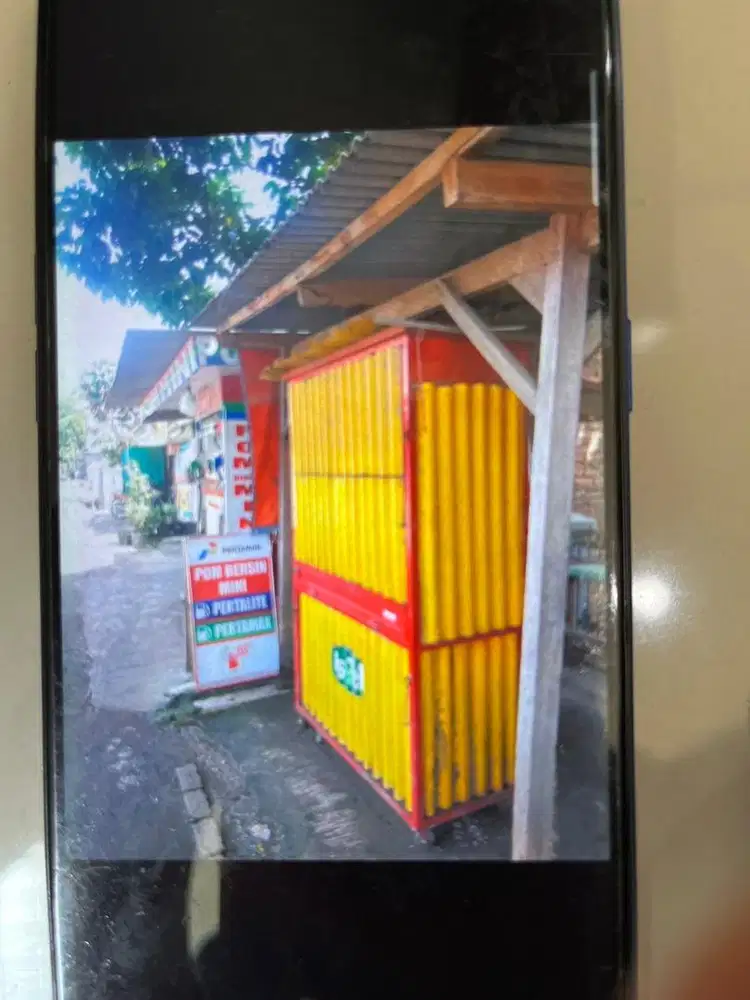 Gerobak bekas es teh