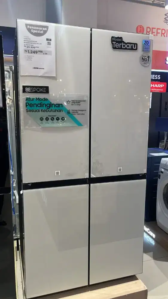 KULKAS SBS SAMSUNG 4 PINTU RF65DB90B012 700LTR