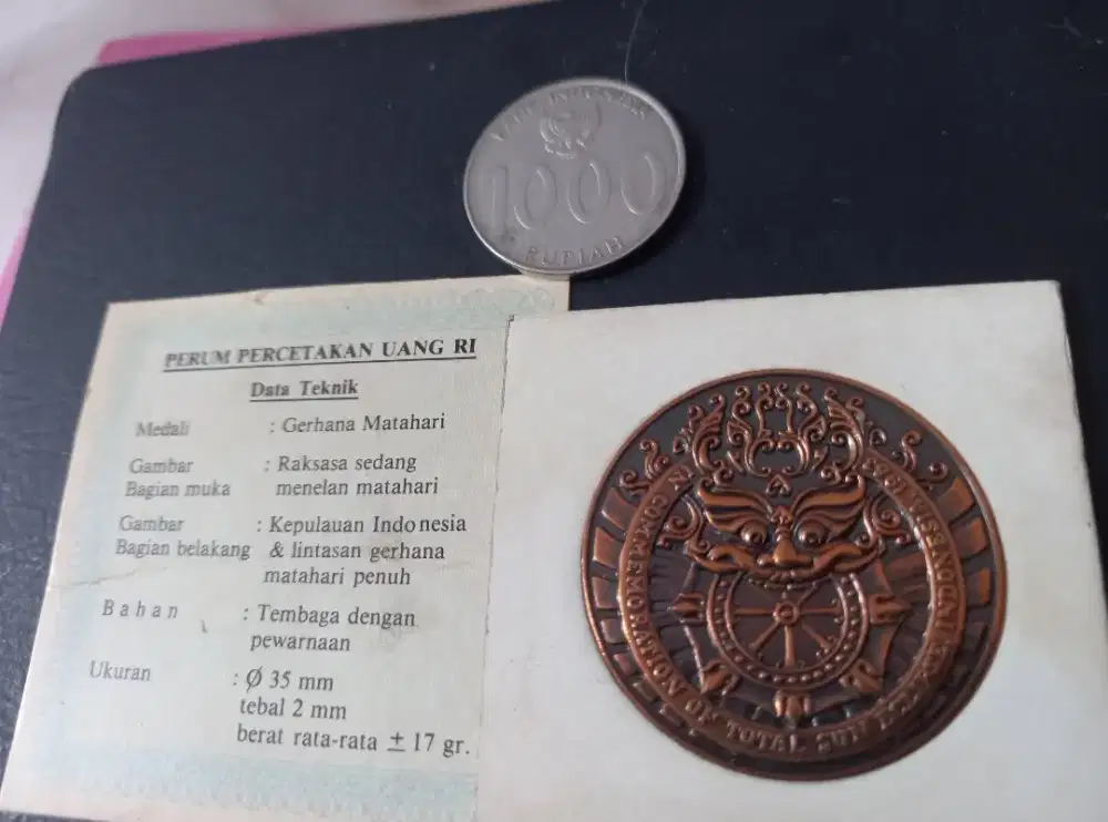 Koin Langka Perum Peruri Gerhana Matahari 1983 / Candi Borobudur